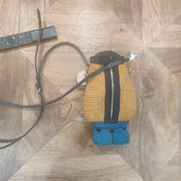 Anya Hindmarch Mr.  Potato Head raffia  bag New - Picture 3 of 5